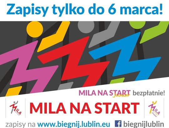 4 edycja biegu MILA na Start - można zapisać się jeszcze w dniu zawodów