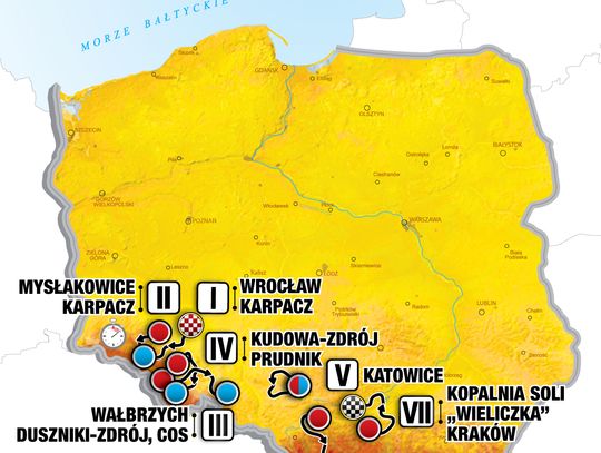 81. edycja Tour de Pologne UCI World Tour: Wrocław – Kraków