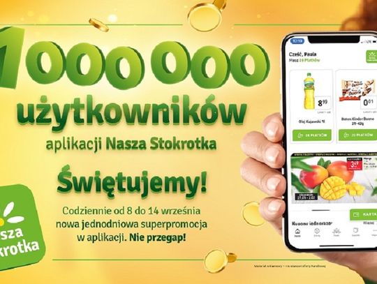 Aplikację Stokrotki pobrało już milion klientów