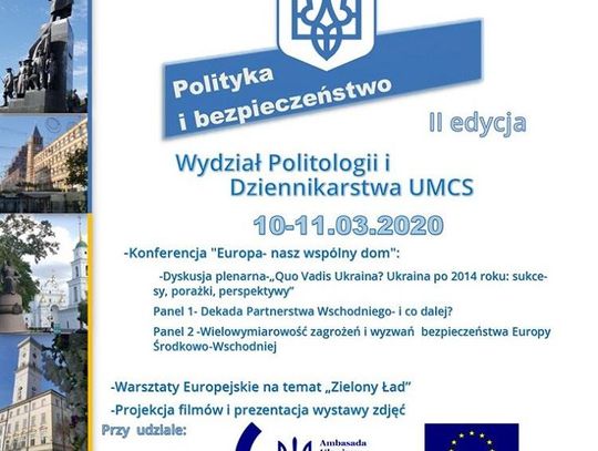 Dni Ukrainy: Polityka i bezpieczeństwo na wydziale Politologii i Dziennikarstwa UMCS II edycja*