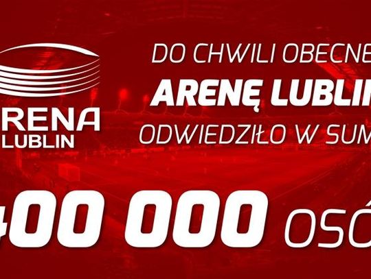 Liczba odwiedzających stadion Arena Lublin przekroczyła 400 tysięcy!