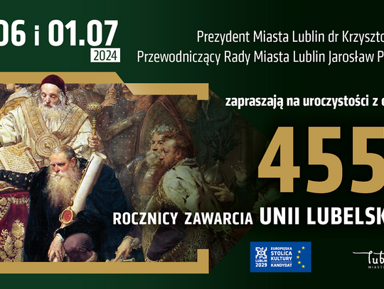 Miasto zaprasza na obchody 455. rocznicy zawarcia Unii Lubelskiej