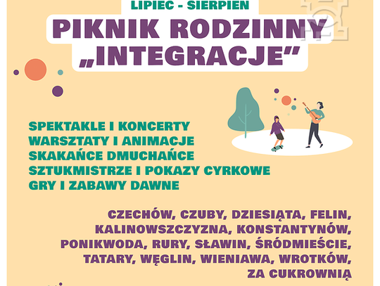 Miasto zaprasza na pikniki rodzinne „Integracje”