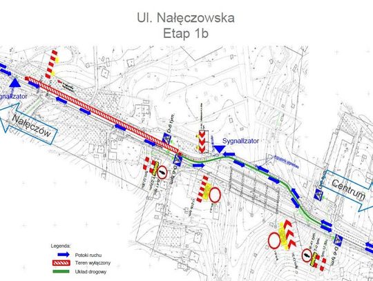 Nałęczowska - trwa zmiana organizacji ruchu. Będzie wesoło