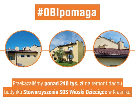 OBI pomaga najmłodszym z Ukrainy - wyremontuje dach ośrodka dla dzieci w Kraśniku