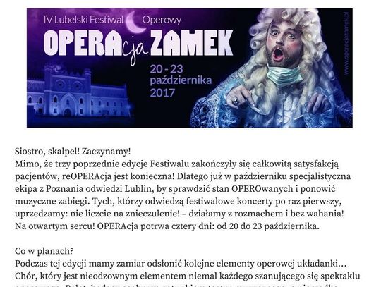 "OPERAcja Zamek"