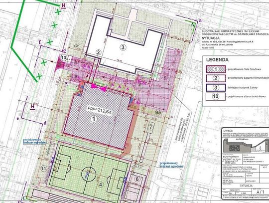 Pełnowymiarowa sala gimnastyczna dla I LO „Staszica”*