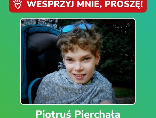 Piotruś prawie umarł przy narodzinach, teraz potrzebuje kosztownej rehabilitacji