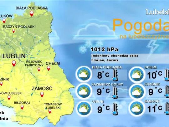 Pogoda na Lubelszczyźnie - Wtorek, 17 grudnia
