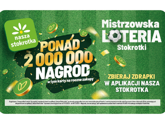 Ponad 2 miliony nagród do wygrania w loterii Stokrotki