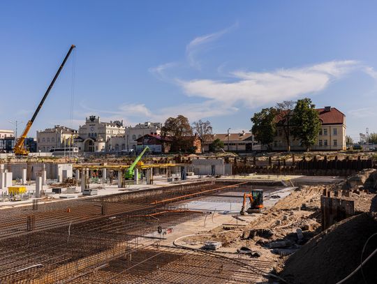 Postępy prac przy budowie Dworca Metropolitalnego