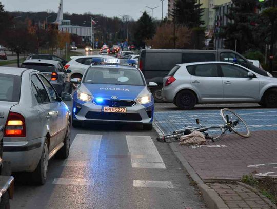 Potrącenie rowerzysty