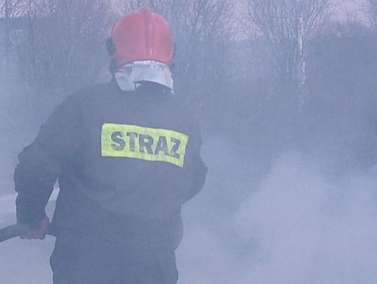 Pożar samochodu osobowego na ulicy Zana