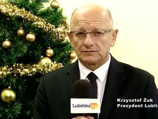 Prezydent Lublina składa życzenia bożonarodzeniowe widzom Lubelska.tv