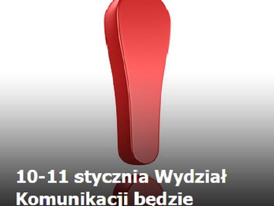 Przenosiny Wydziału Komunikacji *