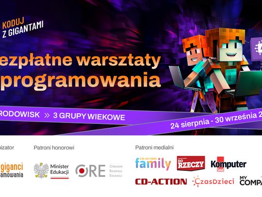 Przeżyjmy razem Cyber Przygodę w świecie sztucznej inteligencji - 15. edycja Koduj z Gigantami wystartowała!