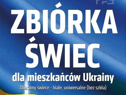 Rusza zbiórka świec dla mieszkańców Ukrainy pozbawionych elektryczności