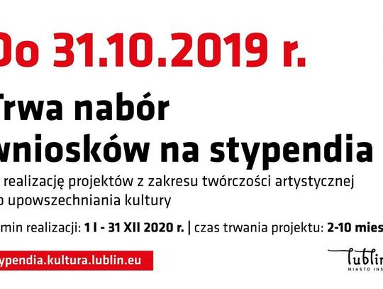 Stypendia na realizację projektów - nabór do 31 października 2019 r. 