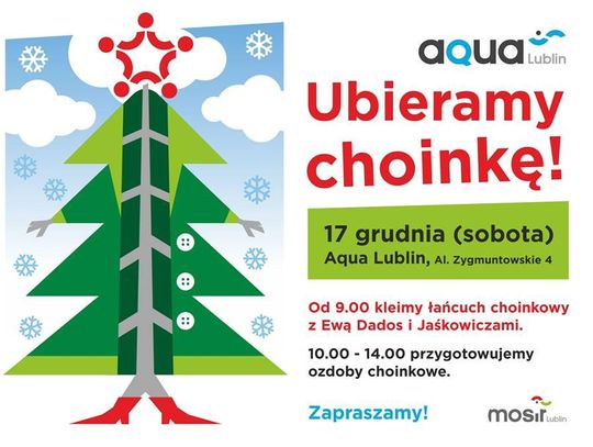 Ubieramy choinkę - warsztaty w Aqua Lublin