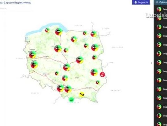 Uruchomiono Krajową Mapę Zagrożeń