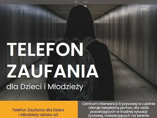 W Lublinie działa telefon zaufania dla dzieci i młodzieży