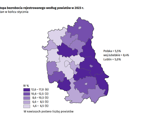 Większe bezrobocie w województwie lubelskim. Najnowsze dane GUS. Pierwsze firmy przyciągają pracowników w regionie codziennymi wypłatami