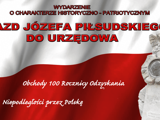 Wjazd Józefa Piłsudskiego do Urzędowa - retransmisja. 