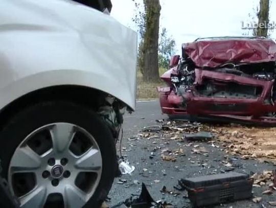 Wypadek na DK 19 na trasie Kraśnik - Janów Lubelski 