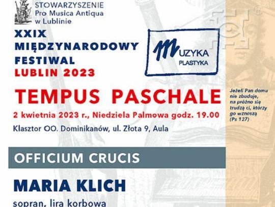 XIX Międzynarodowy Festiwal "Muzyka i plastyka - Tempus Paschale"