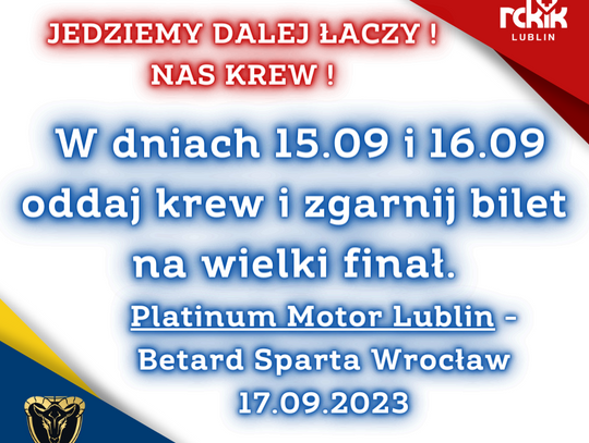 Zaproszenie do akcji JedziemyDalej! łączy nas krew !