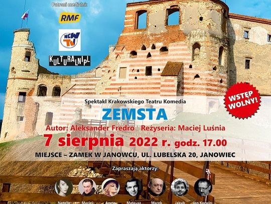 „Zemsta” – spektakl na Zamku w Janowcu