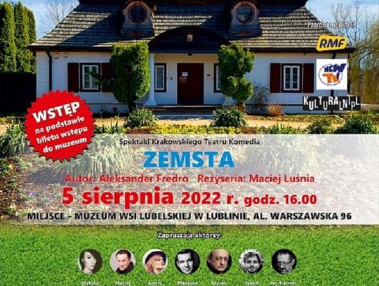 „Zemsta” – spektakl w Muzeum Wsi Lubelskiej