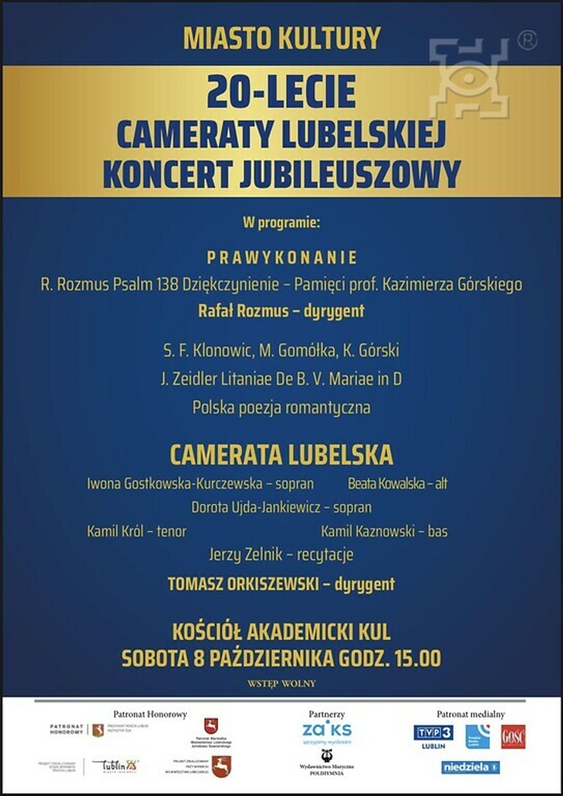 8.10.2022 Koncert „20-lecie Cameraty Lubelskiej