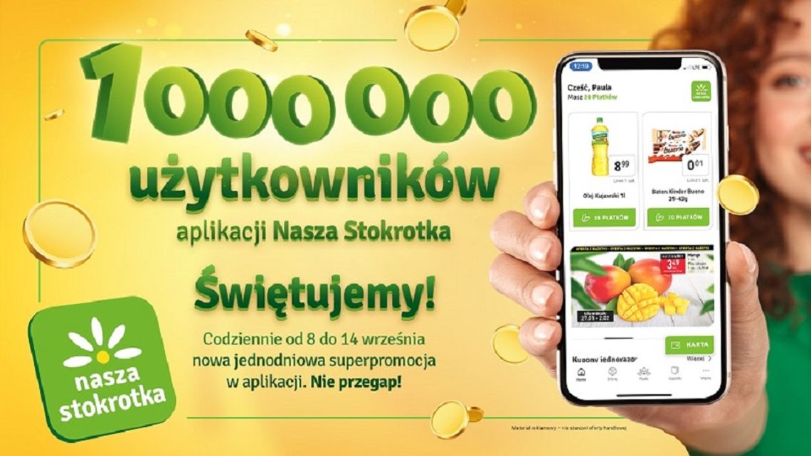 Aplikację Stokrotki pobrało już milion klientów