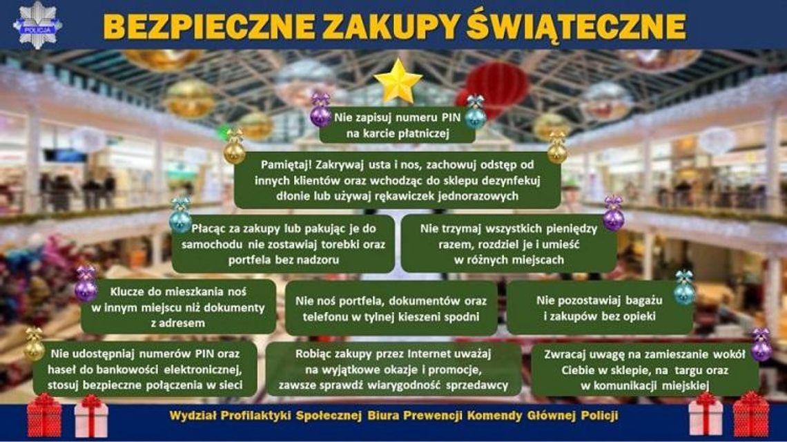 BEZPIECZNE ZAKUPY ŚWIĄTECZNE*