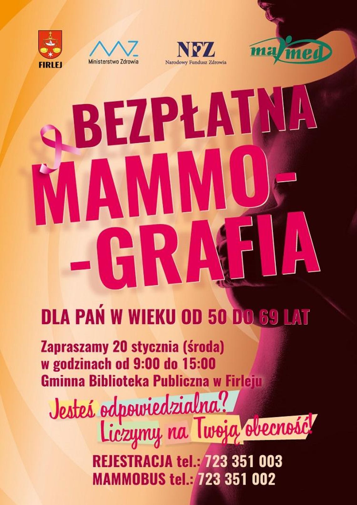 Bezpłatna mammografia!*