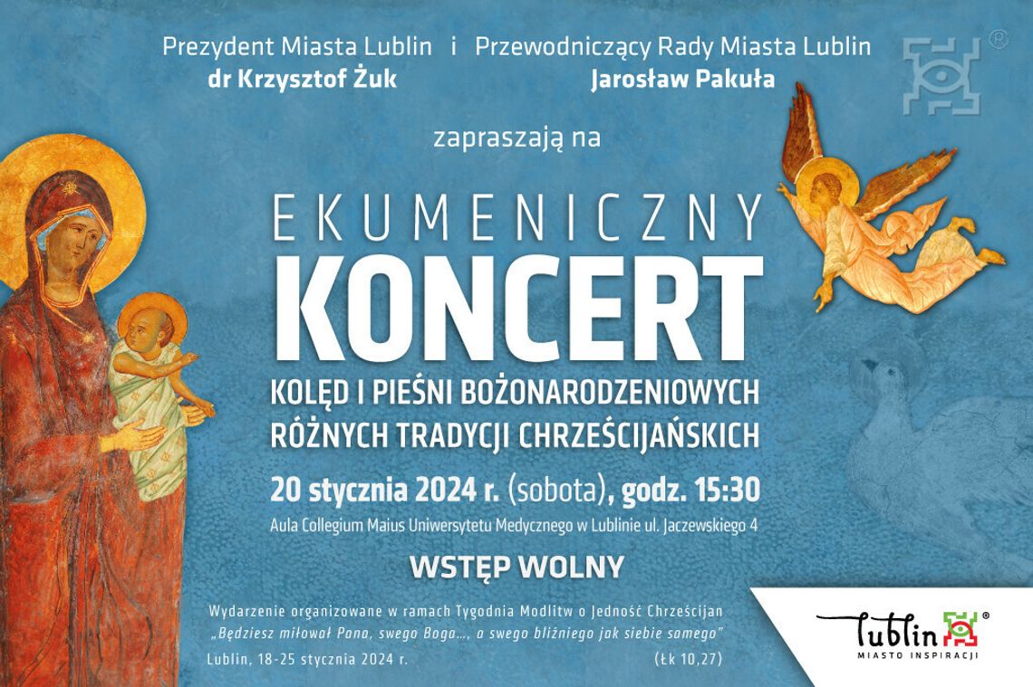 Ekumeniczny koncert kolęd i pieśni bożonarodzeniowych różnych tradycji chrześcijańskich