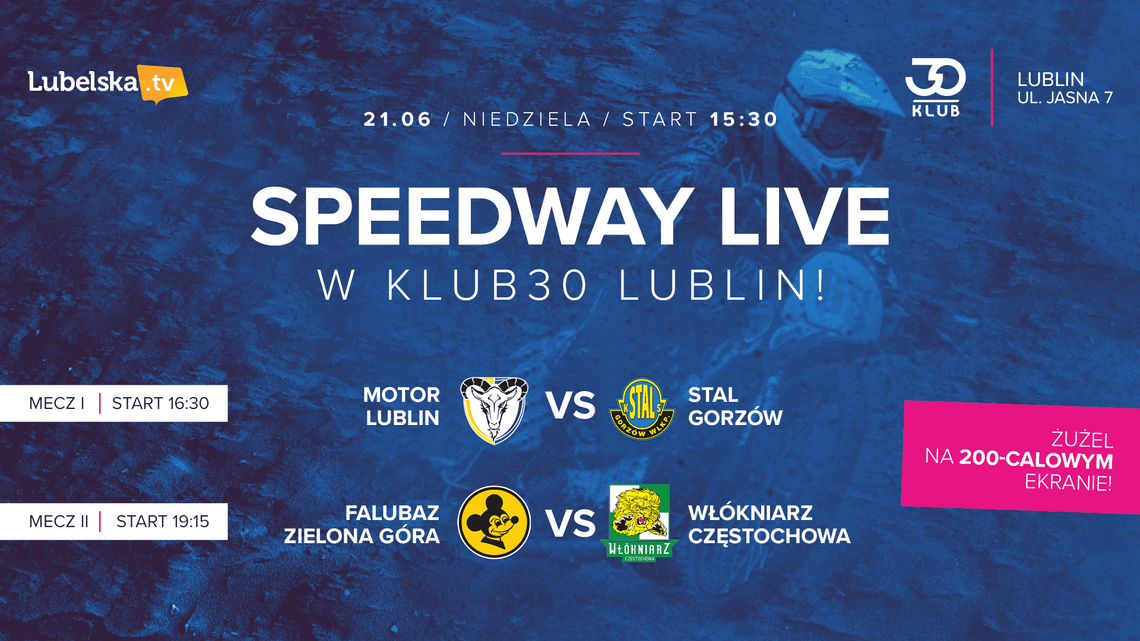 Inauguracja żużlowej strefy kibica przy Jasnej 7 w Klub30 Lublin! 