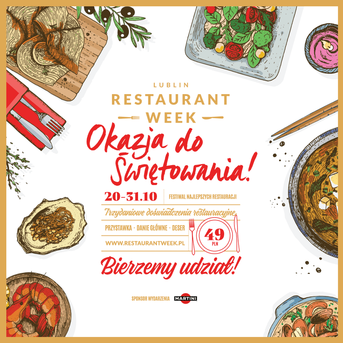 Jubileuszowa edycja Restaurant Week 20 października! *