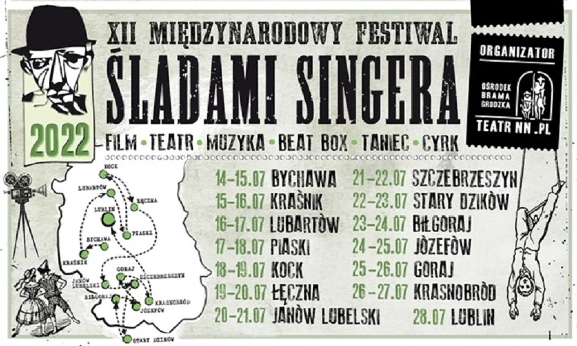 Już niedługo wyruszy korowód Sztukmistrza. XII edycja Międzynarodowego Festiwalu “Śladami Singera” - informacja prasowa.