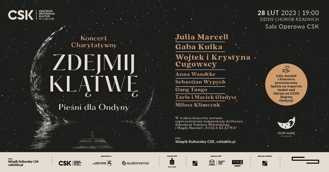 Koncert charytatywny   „Zdejmij klątwę - Pieśni dla Ondyny”