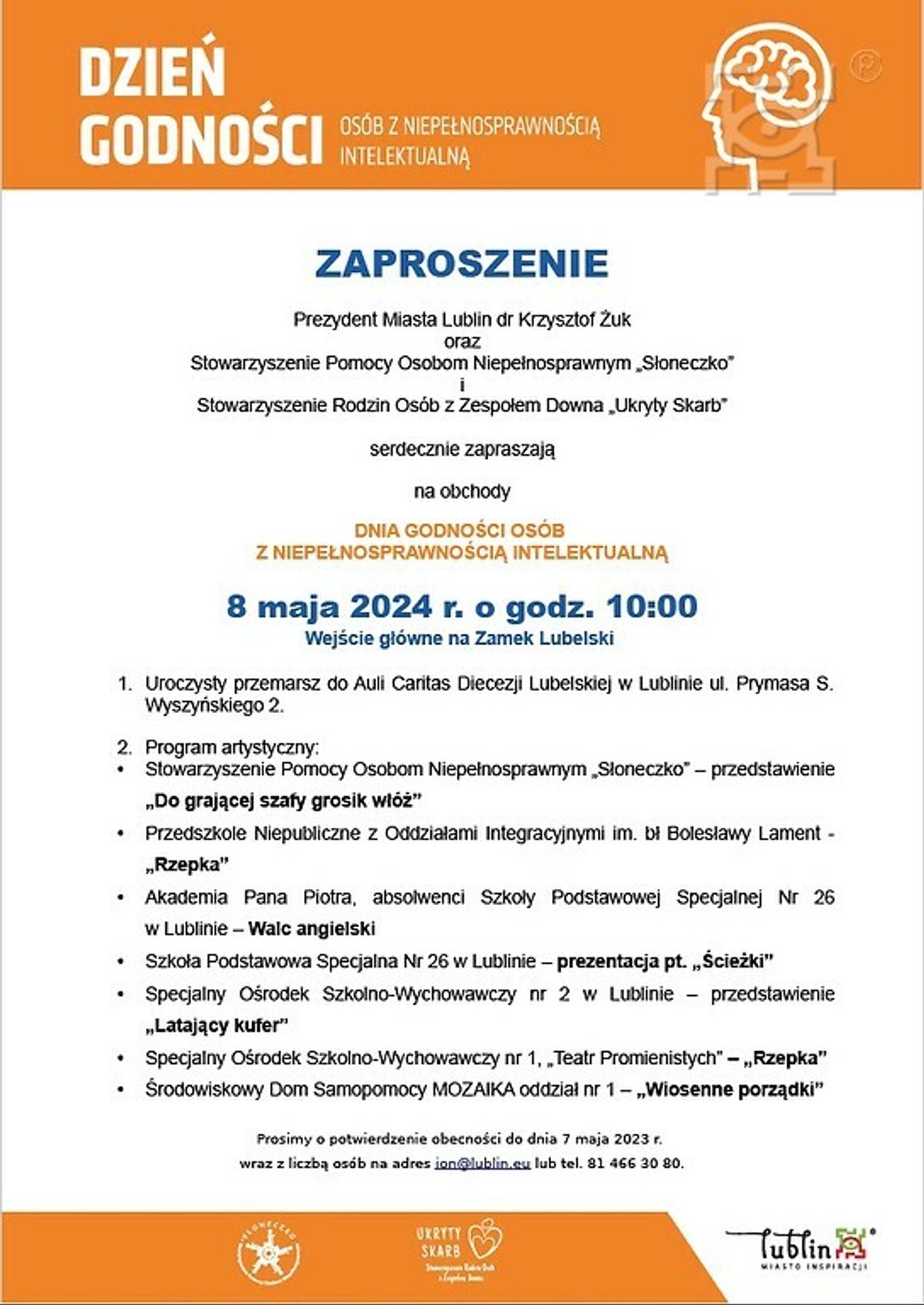 Lubelskie obchody Dnia Godności Osób z Niepełnosprawnością Intelektualną