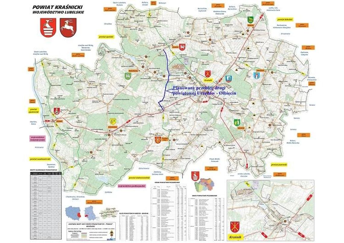 Podpisanie porozumienia w sprawie budowy drogi powiatowej relacji Urzędów-Kraśnik-Wyżnianka-Olbięcin*