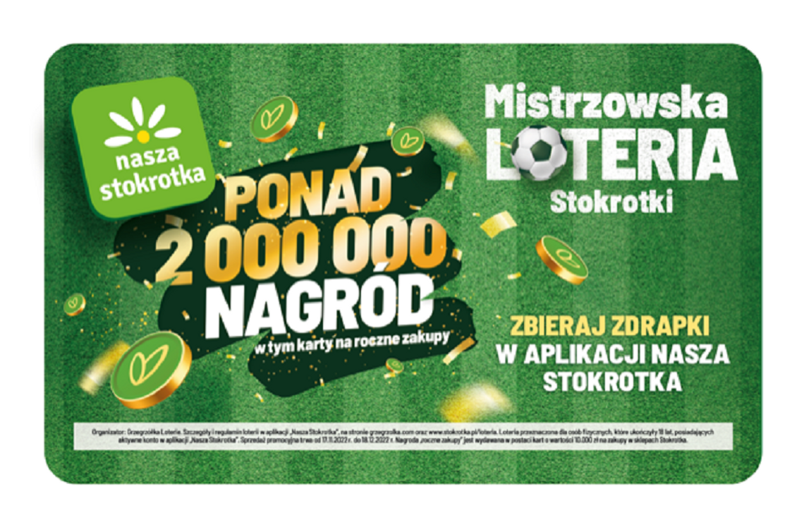 Ponad 2 miliony nagród do wygrania w loterii Stokrotki