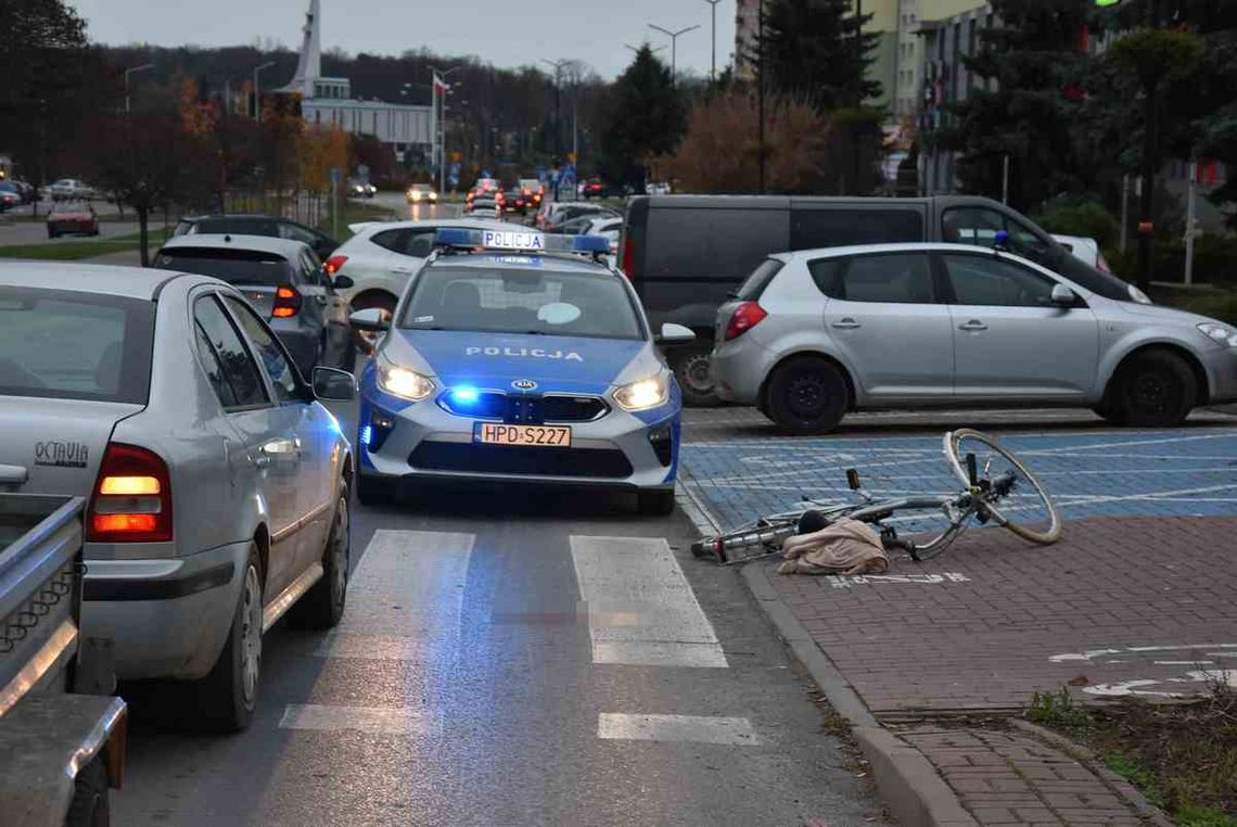 Potrącenie rowerzysty