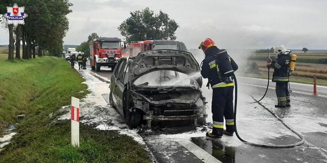 POŻAR RENAULT PODCZAS JAZDY*