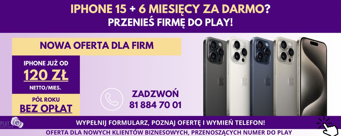 Prowadzisz firmę? Przejdź do PLAY,