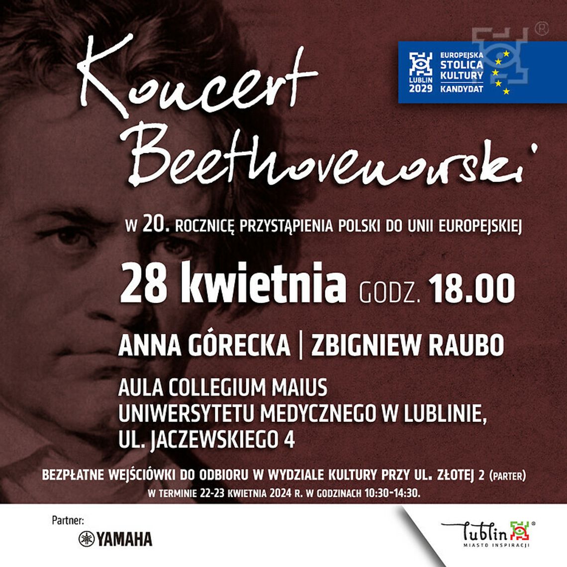 Rocznica 20-lecia przystąpienia Polski do Unii Europejskiej z muzyką Beethovena