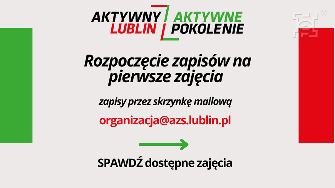 Rozpoczęły się zapisy na zajęcia!