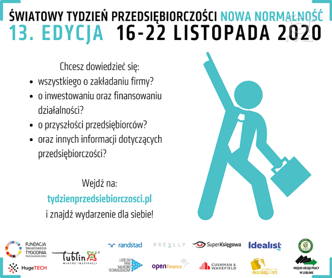 Rusza 13. Światowy Tydzień Przedsiębiorczości online*